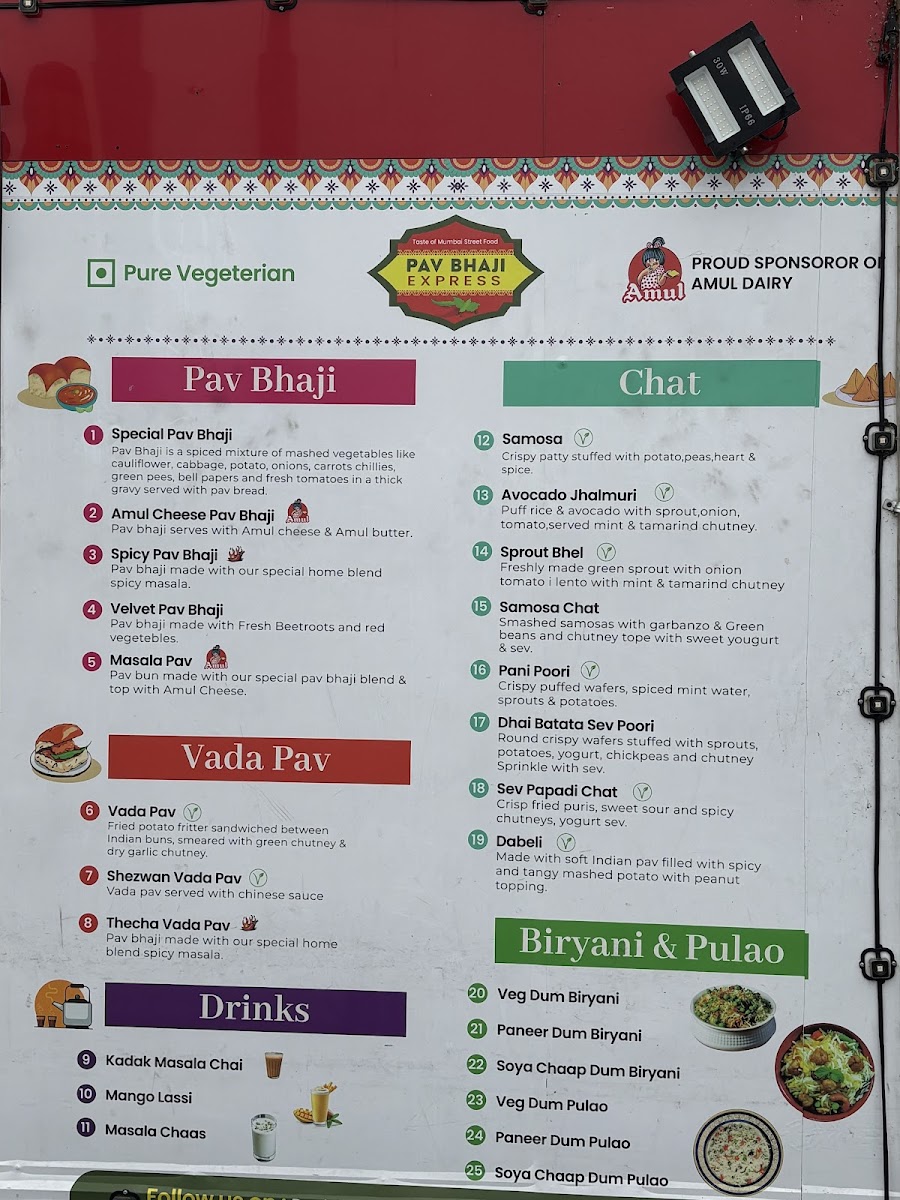PAV BHAJI EXPRESS Menu - Image 1